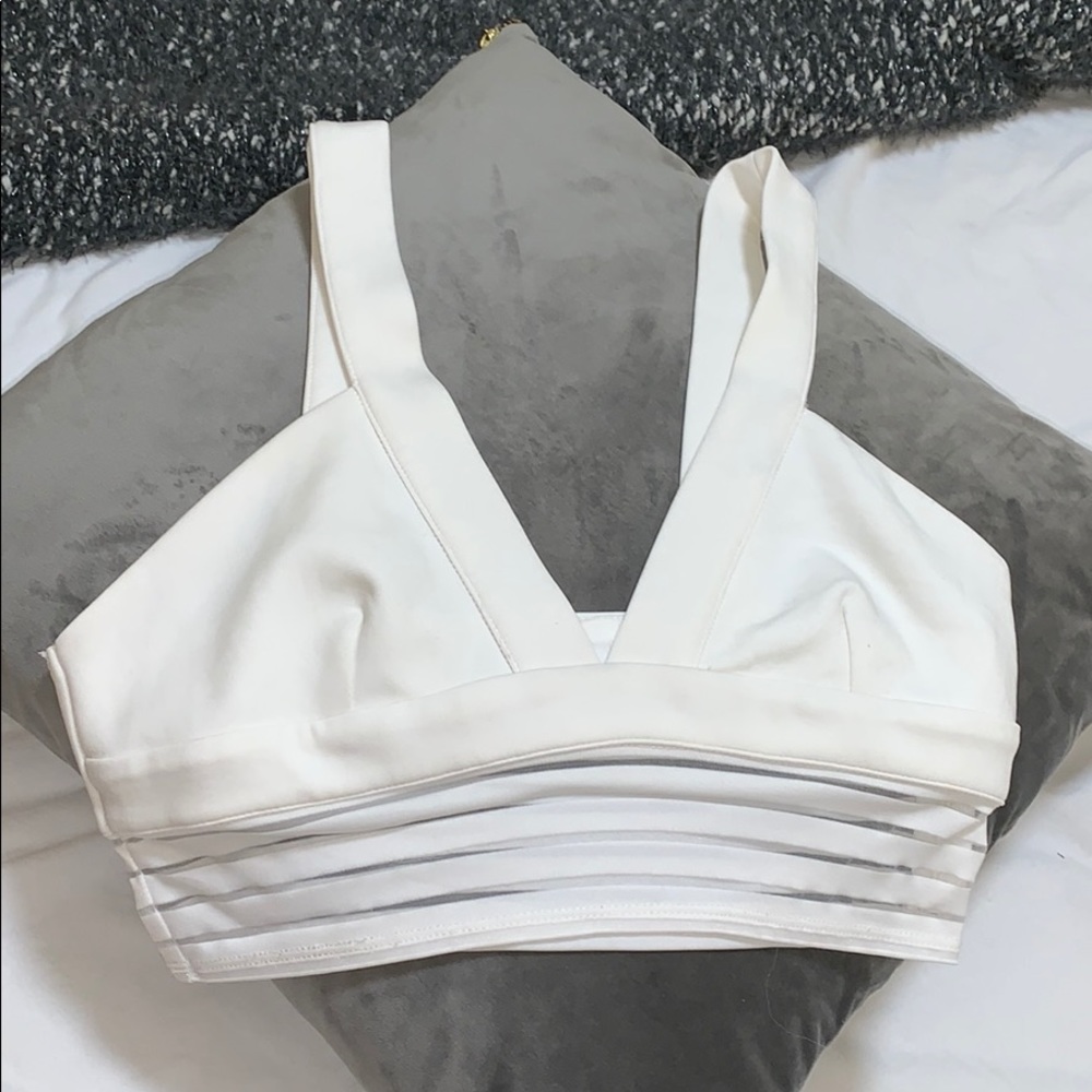 TOBI White Crop Top, S